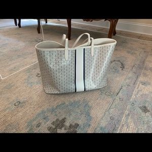 Tory Burch Gemini Link White Handbag Tote